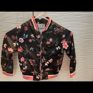Floral bomber jacket